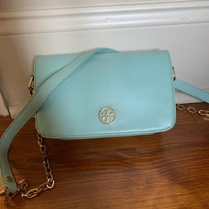 Tory Burch Robinson Mini Chain Leather Cross Body